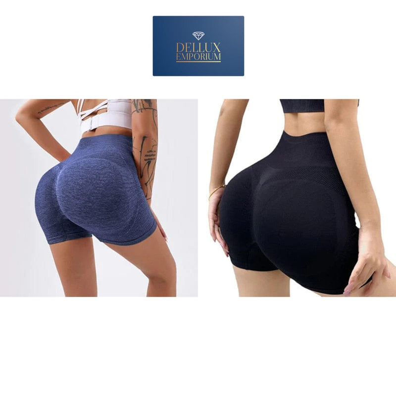 Short Prisma Shape Empina Bumbum - Promoção COMPRE 1 E LEVE 2 Prisma Store P/M Azul + Preto 